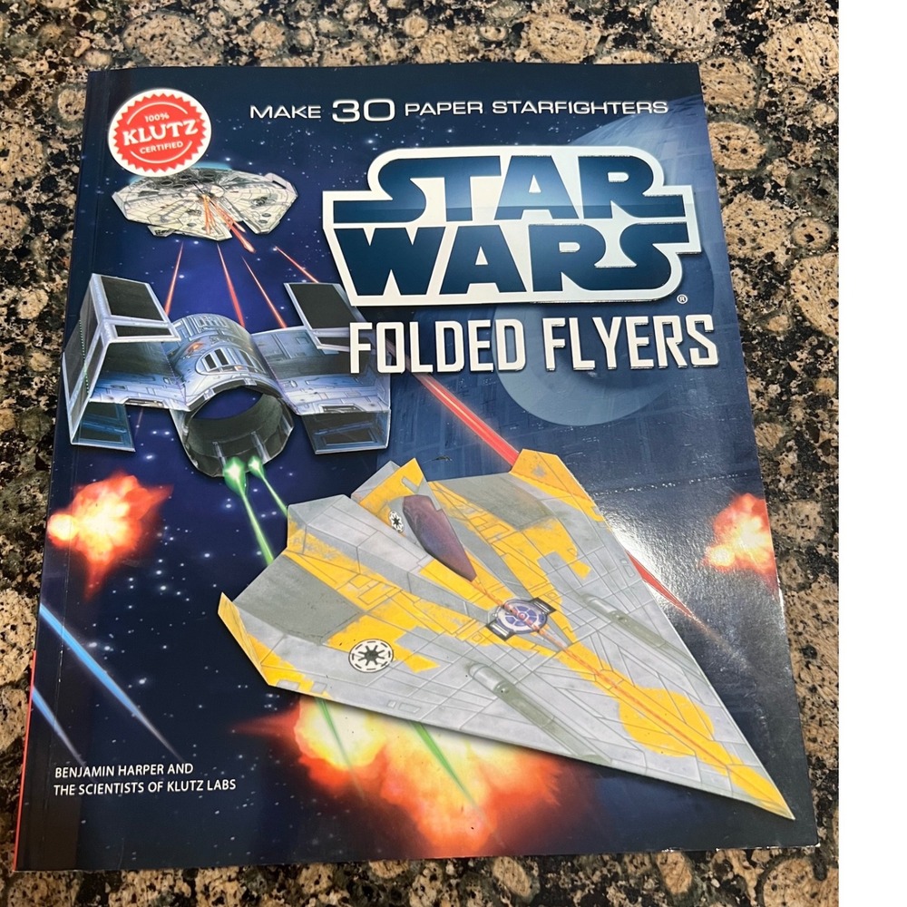 Klutz Star Wars Folded Flyers Make 30 Paper Starfighters Craft Activity Book